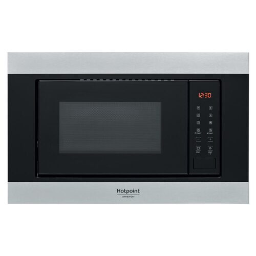 Hotpoint MF20S IX HA Da incasso Solo microonde 20 L 800 W Nero, Acciaio inossidabile