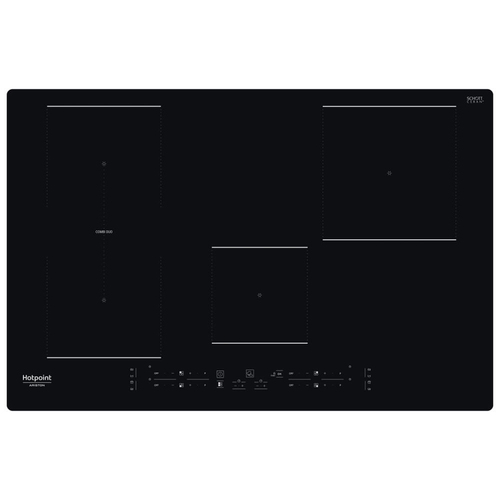 Hotpoint HB 0577B NE Nero Da incasso 77 cm Piano cottura a induzione 4 Fornello(i)