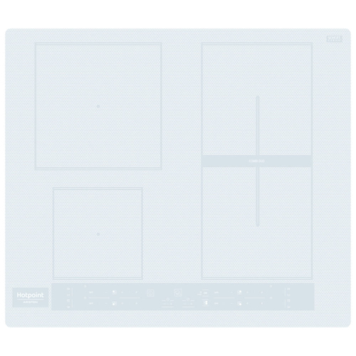 Hotpoint HB 8460B NE/W piano cottura Bianco Da incasso 59 cm Piano cottura a induzione 4 Fornello(i)