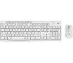 LOGITECH - Logitech MK295 Silent Wireless Combo, Standard, RF Wireless, QWERTY, Bianco, Mouse incluso