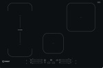 Indesit IB 21B77 NE Nero Da incasso 77 cm Piano cottura a induzione 4 Fornello(i)