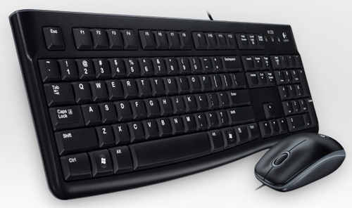 Logitech Desktop MK120 tastiera USB QWERTZ Tedesco Nero