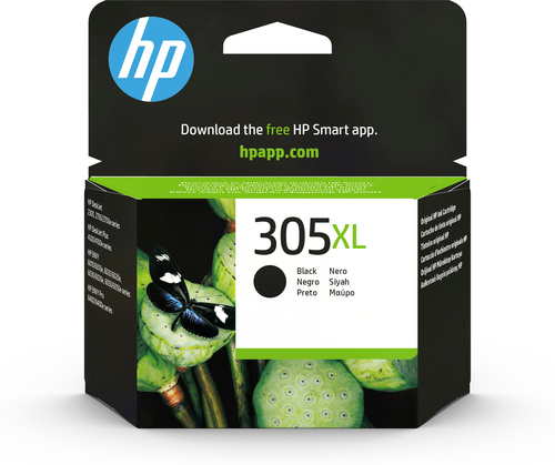 Cartuccia di inchiostro nero originale ad alta capacità HP 305XL HP Cartuccia di inchiostro nero originale ad alta capacità 305XL, Resa elevata (XL), Inchiostro a base di pigmento, 4 ml, 240 pagine, 1