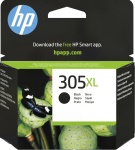 HP - HP Cartuccia di inchiostro nero originale ad alta capacità 305XL, Resa elevata (XL), Inchiostro a base di pigmento, 4 ml, 240 pagine, 1 pz