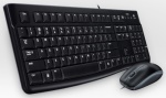 LOGITECH - Logitech Desktop MK120, Cablato, USB, QWERTZ, Nero, Mouse incluso
