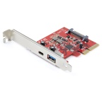 Startech.Com - StarTech.com PEXUSB311AC3, PCIe, PCIe 3.0, Rosso, 2684396 h, Microsoft WHQL, CE, FCC, REACH, ASMedia - ASM3142