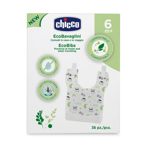 Set bavaglini Chicco 00010399000000 Monouso Compostabile