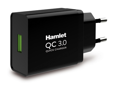 Hamlet XPWCU118QC Caricabatterie per dispositivi mobili Nero Interno