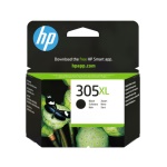 HP - HP Cartuccia di inchiostro nero originale ad alta capacità 305XL, Resa elevata (XL), Inchiostro a base di pigmento, 4 ml, 240 pagine, 1 pz