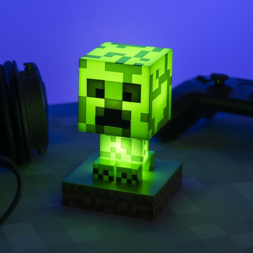 Lampada Paladone Minecraft Creeper Icon Light Icons PP6593MCF