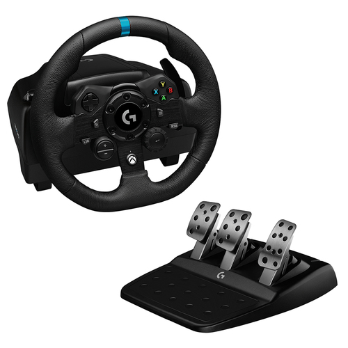 Logitech G G923 Racing Wheel and Pedals for Xbox X|S, Xbox One and PC Nero USB Sterzo + Pedali PC, Xbox 360