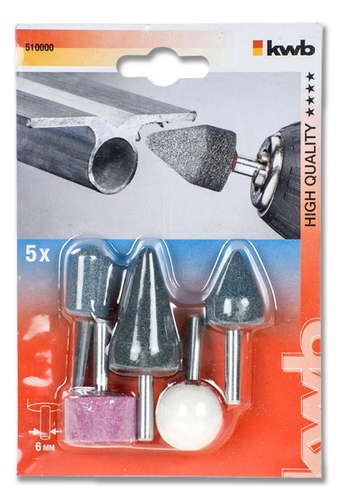 kwb 510000 fornitura per utensili rotanti per molatura/levigatura Vetro, Ceramica dura, Metallo, Plastica Set di accessori