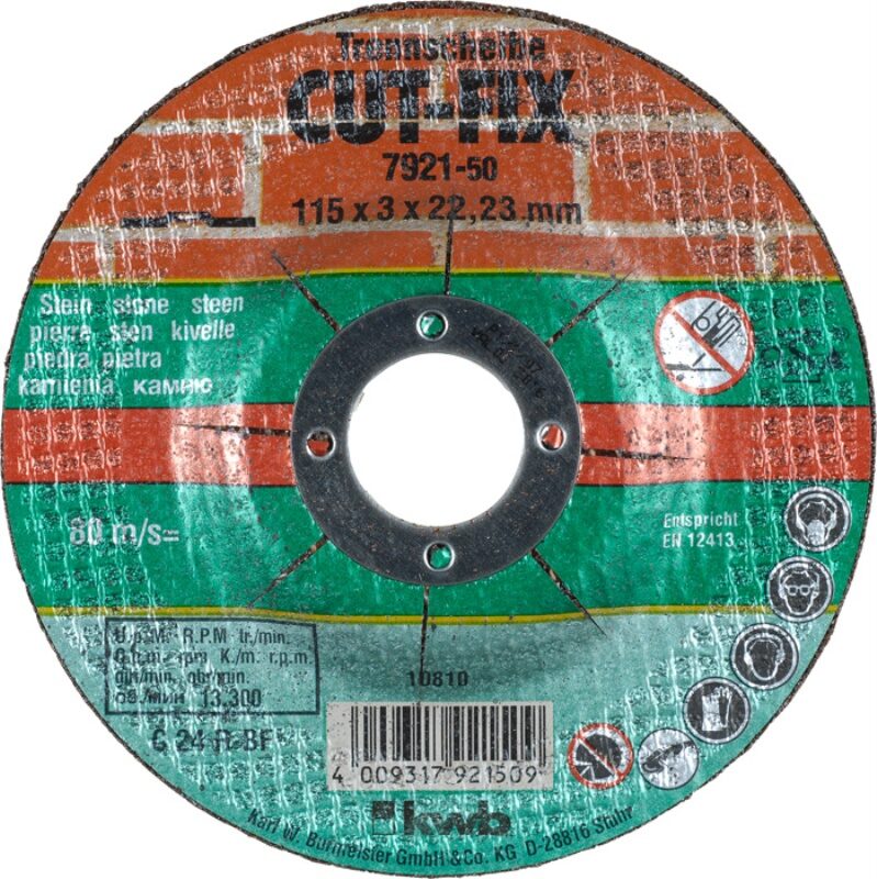 kwb 792150 fornitura per utensili rotanti per molatura/levigatura Pietra Disco da taglio
