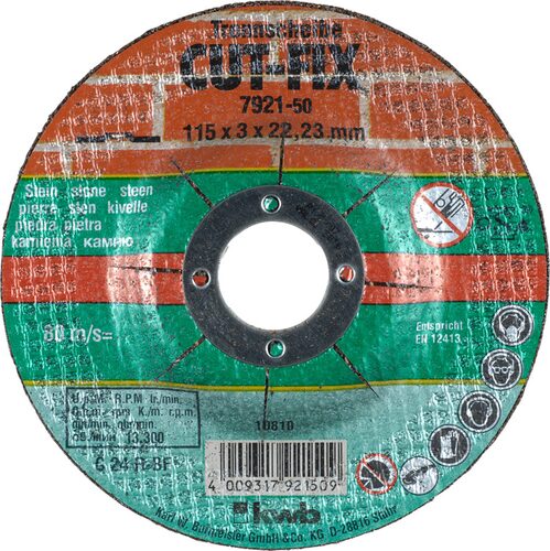 kwb 792250 fornitura per utensili rotanti per molatura/levigatura Pietra Disco da taglio