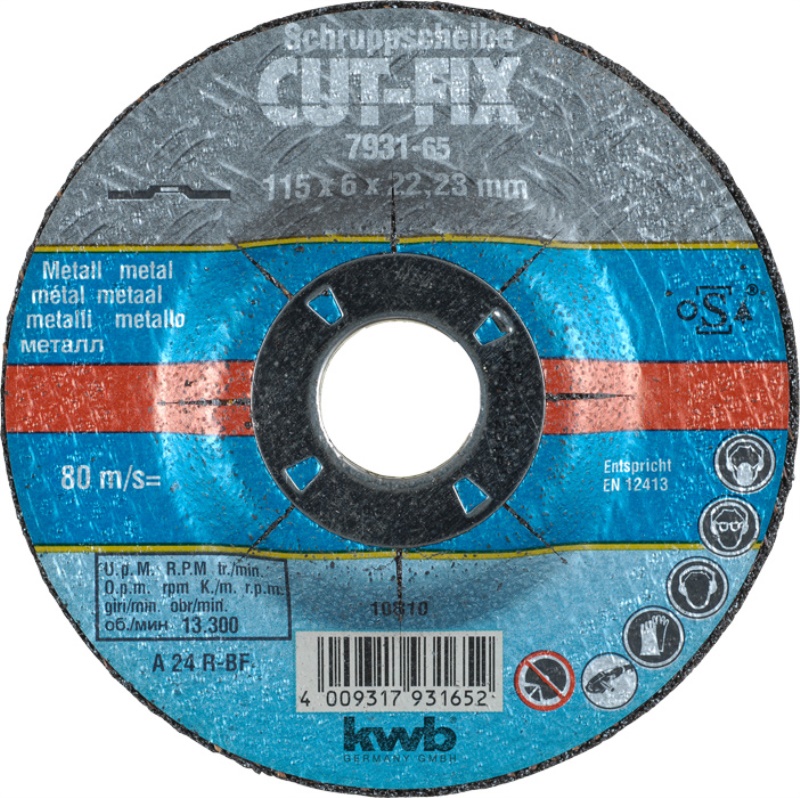 Disco abrasivo per smerigliare Kwb 793165 CUT FIX