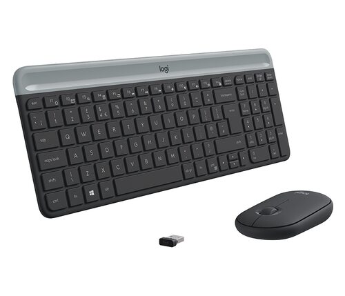 Logitech MK470 tastiera RF Wireless QWERTY US International Grafite