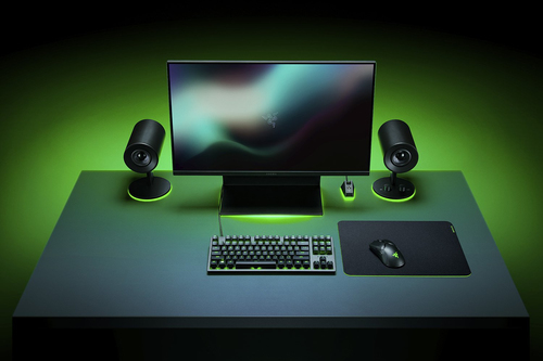 Razer Gigantus V2 - Medium Tappetino per mouse per gioco da computer Nero, Verde