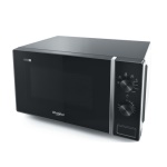 WHIRLPOOL - Whirlpool MWP 103 SB, Superficie piana, Microonde con grill, 20 L, 700 W, Manopola, Nero, Argento