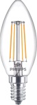 PHILIPS - Philips Candle & Lustre, 4,3 W, 40 W, E14, 470 lm, 15000 h, Bianco caldo