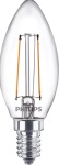PHILIPS - Philips Candle & Lustre, 2 W, 25 W, E14, 250 lm, 15000 h, Bianco caldo