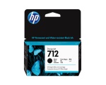 HP - HP Cartuccia di inchiostro nero originale DesignJet 712 da 38 ml, Resa standard, Inchiostro a base di pigmento, 38 ml, 1 pz, Confezione singola