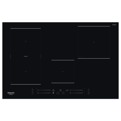 Hotpoint HS 3377C BF piano cottura Nero Da incasso 70 cm Piano cottura a induzione 4 Fornello(i)