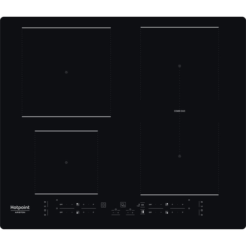 Hotpoint HB 4860B NE piano cottura Nero Da incasso 59 cm Piano cottura a induzione 4 Fornello(i)