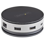 Startech.Com - StarTech.com Adattatore multiporta USB-C - Mini Docking station USB Tipo C a HDMI/ Displayport 4K 60Hz o VGA - 75W Power Delivery - Hub 3x USB 3.0/3.1 - Gbe - Dock USB 3.1 Gen 2 10 Gbps per pc portatili/notebook, Cablato, USB 3.2 Gen 2 (3.1 Gen 2) Type-C, 75 W, 10,100,1000 Mbit/s, IEEE 802.3ab,IEEE 802.3i,IEEE 802.3u, Nero, Grigio