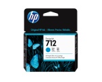 HP - HP Cartuccia di inchiostro ciano originale DesignJet 712 da 29 ml, Resa standard, Inchiostro colorato, 27 ml, 1 pz, Confezione singola