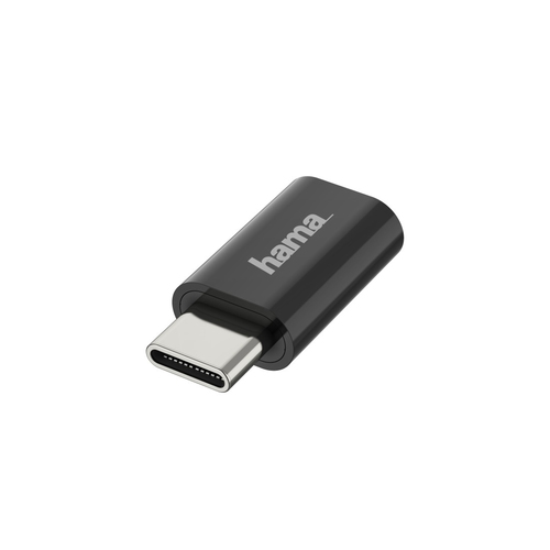 Hama 00200310 adattatore per inversione del genere dei cavi Micro USB USB-C Nero