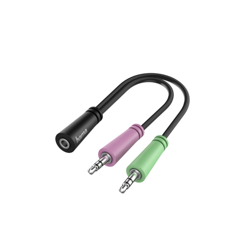 Adattatore audio Hama Adattatore Jack 3,5 mm Black 00200351
