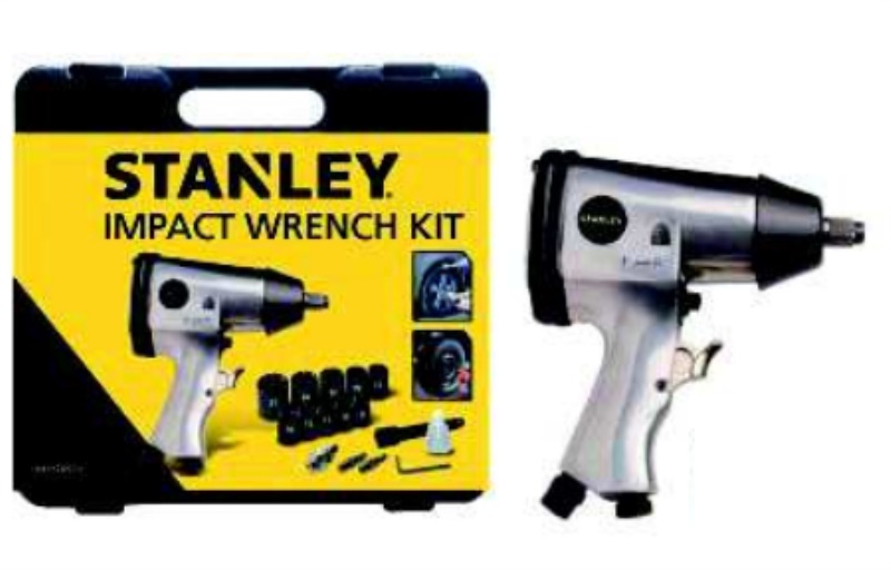 Stanley 160157XSTN, Chiave di impatto, Nero, Argento, 1/2