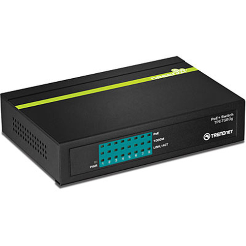 Trendnet TPE-TG80G switch di rete Supporto Power over Ethernet (PoE) Nero