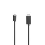 Hama 00200717 cavo e adattatore video 1,5 m USB tipo-C DisplayPort Nero