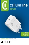 Cellular Line - Cellularline USB-C Charger 20W - iPhone 8 or later Bianco, Interno, AC, 12 V, Bianco