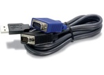 Trendnet - Trendnet TK-CU15, 4,5 m, Nero, VGA/SVGA HDB 15, USB 1.1, VGA/SVGA HDB 15, Maschio/Maschio, 420 g