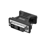 Hama - Hama Adattatore DVI-I M/VGA HDD 15 pin F, Full HD 1080P, nero, DVI-I, VGA (D-Sub), Nero