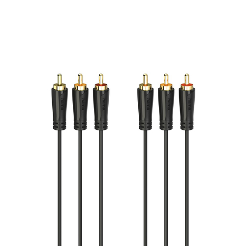 Hama 00205150 cavo audio 1,5 m 3 x RCA Nero
