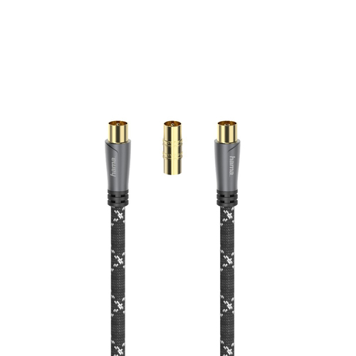 Hama 7205293 cavo coassiale 3 m Nero, Bianco