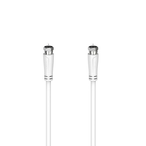Hama 00205065 cavo coassiale 5 m F Bianco