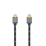 Hama - Hama 00205239, 2 m, HDMI tipo A (Standard), HDMI tipo A (Standard), Compatibilità 3D, 48 Gbit/s, Nero, Grigio