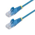 Startech.Com - StarTech.com Cavo di Rete Ethernet Snagless CAT6 da 1,5m - Cavo Patch antigroviglio slim RJ45 - Blu, 1,5 m, Cat6, U/UTP (UTP), RJ-45, RJ-45