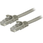 Startech.Com - StarTech.com Cavo patch CAT6 1,5 m - Filo di rame al 100% - Connettore antistrappo - Grigio, 1,5 m, Cat6, U/UTP (UTP), RJ-45, RJ-45