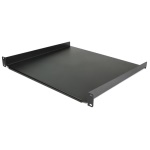 Startech.Com - StarTech.com Ripiano per server rack da 1U - Profondità 40 cm, Mensola per scaffale, Nero, Acciaio, 20 kg, 1U, EIA/ECA-310-E