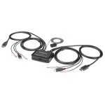 StarTech.com Switch DisplayPort KVM 4K a 60 Hz e 2 porte con cavi integrati