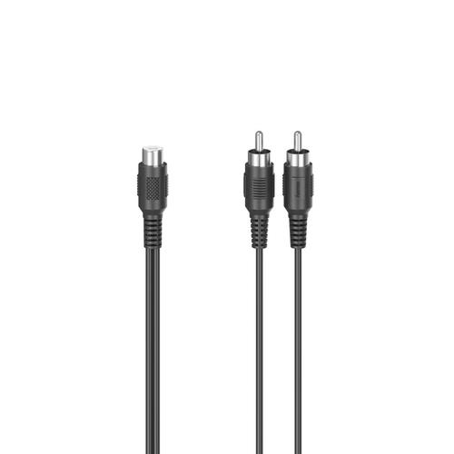 Hama 00205184 cavo audio 2 x RCA RCA Nero