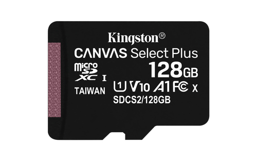 Kingston Technology Canvas Select Plus memoria flash 128 GB MicroSDXC UHS-I Classe 10