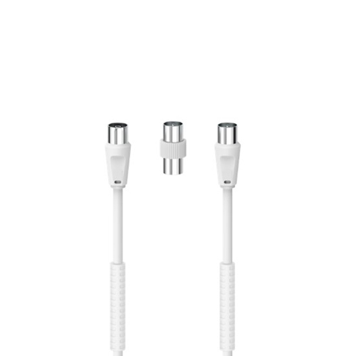Hama 7205301 cavo coassiale 3 m Bianco