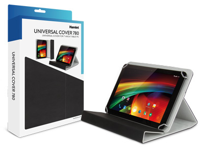 Hamlet Universal Cover 780 custodia universale per tablet da 7-8'' nera