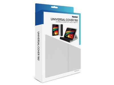 Hamlet Universal Cover 780 custodia universale per tablet da 7-8'' bianca